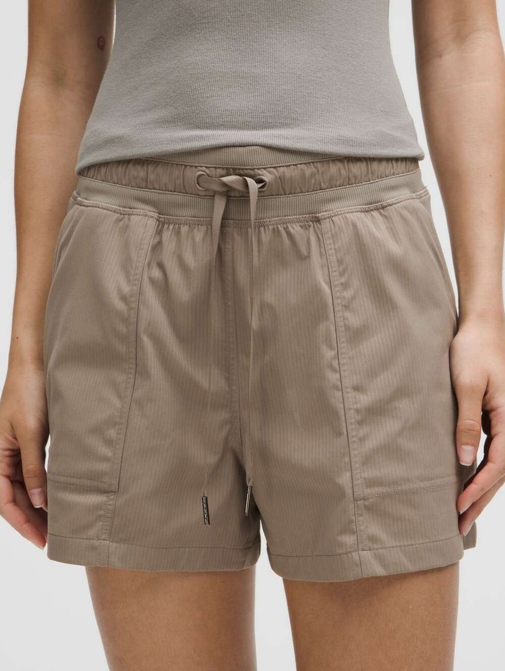 Lululemon Dance Studio High-Rise Short 3.5" - Taupe Brown - Size 10